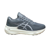 Pure Gel Keyano 30 Grey right profile displaying gel cushioning midsole and lightweight design for responsive runs