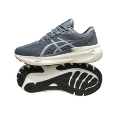 Pure Gel Keyano 30 Grey rugged rubber outsole with multi-directional tread for grip on Pakistan’s roads or gym floors.