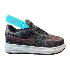 Right side profile of NK - LV-Inspired Monogram sneakers emphasizing breathable design and modern silhouette