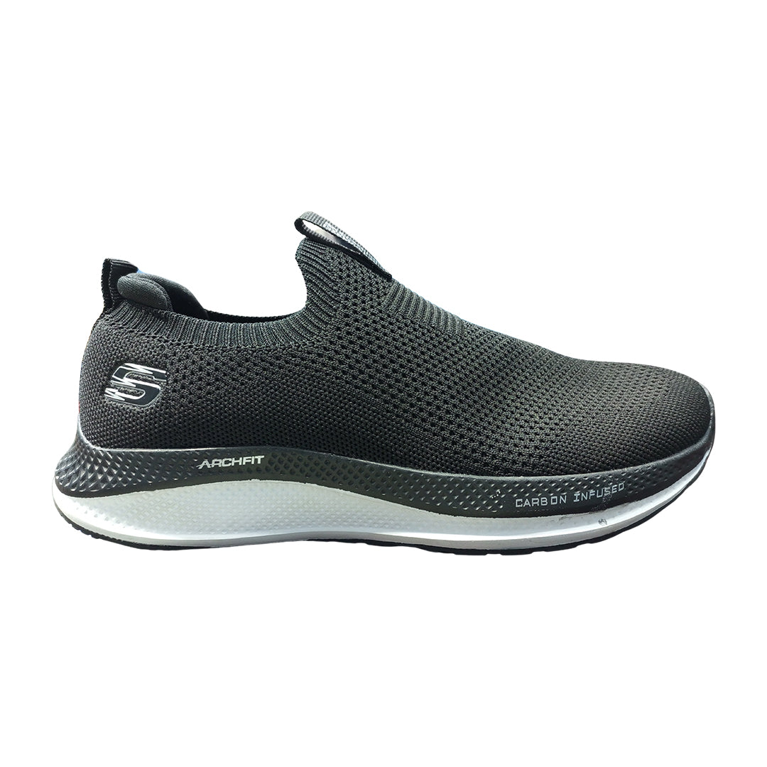 Skechers Arch Fit - Men's Slip-On Walking Shoes - Charcoal