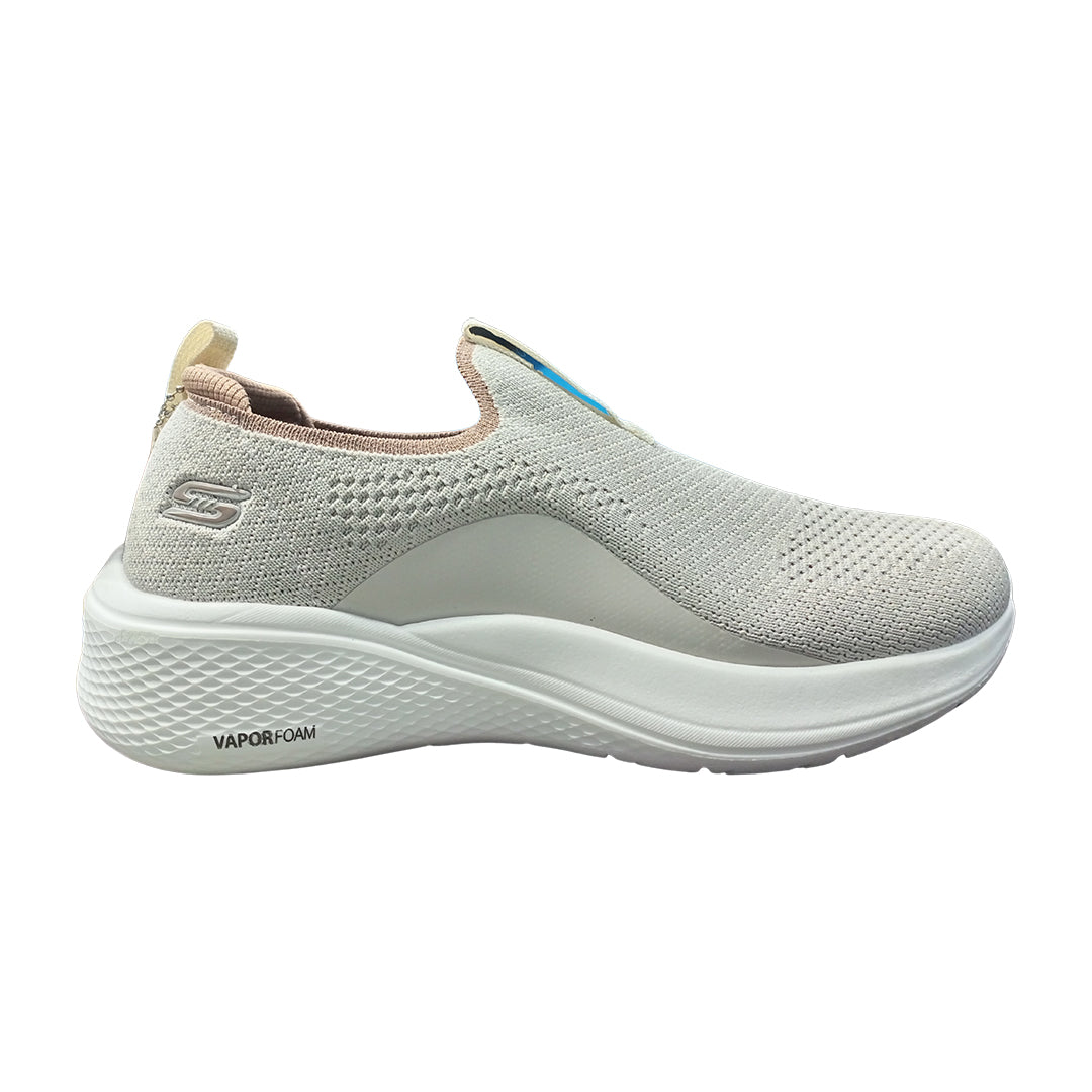 Skechers Vapor Foam - Women's Slip-On Walking Shoes - Soft Beige