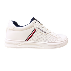 TH Sneaker Lace Up White right profile displaying orthopedic midsole cushioning and lightweight construction for all-day wear.