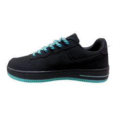 Nike Air Force 1 Low - Black and Aqua Edition