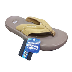 Skechers Machine Washable Flip-Flops - Beige