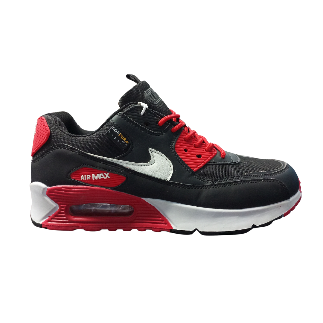 Nike Air Max 90 Black Red – Premium Comfort & Bold Style