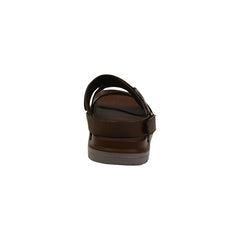 Brown Double Strap Buckle Sandals